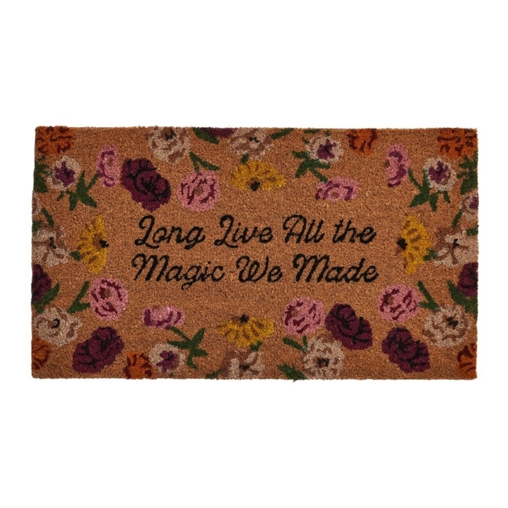 Taylor Swift LONG LIVE ALL THE MAGIC WE MADE ACOUSTIC PIANO DOOR MAT - IN HAND